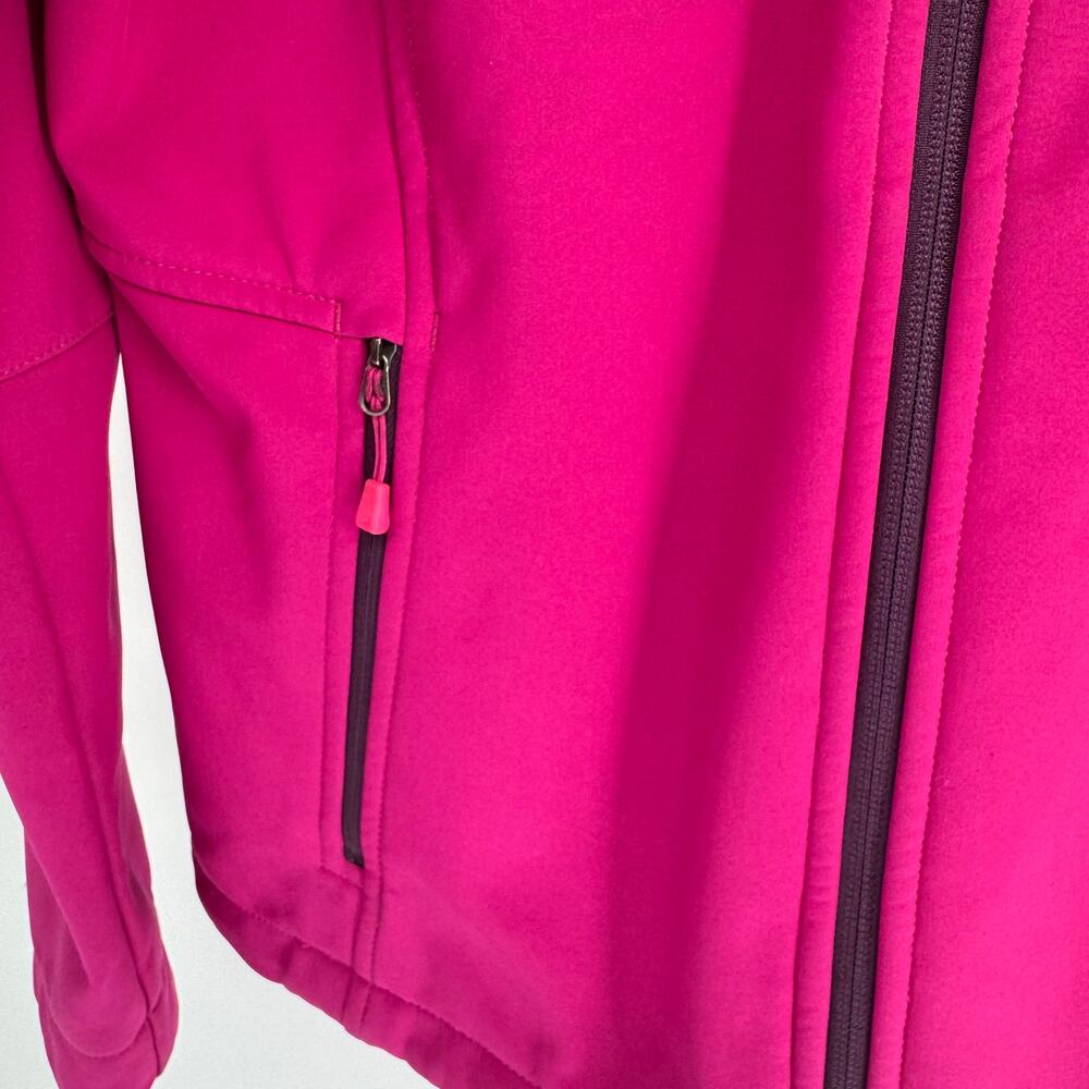 North Face Plum Pink Apex Bionic Hoodie Softshell Jacket L134702 - Picture 3 of 7
